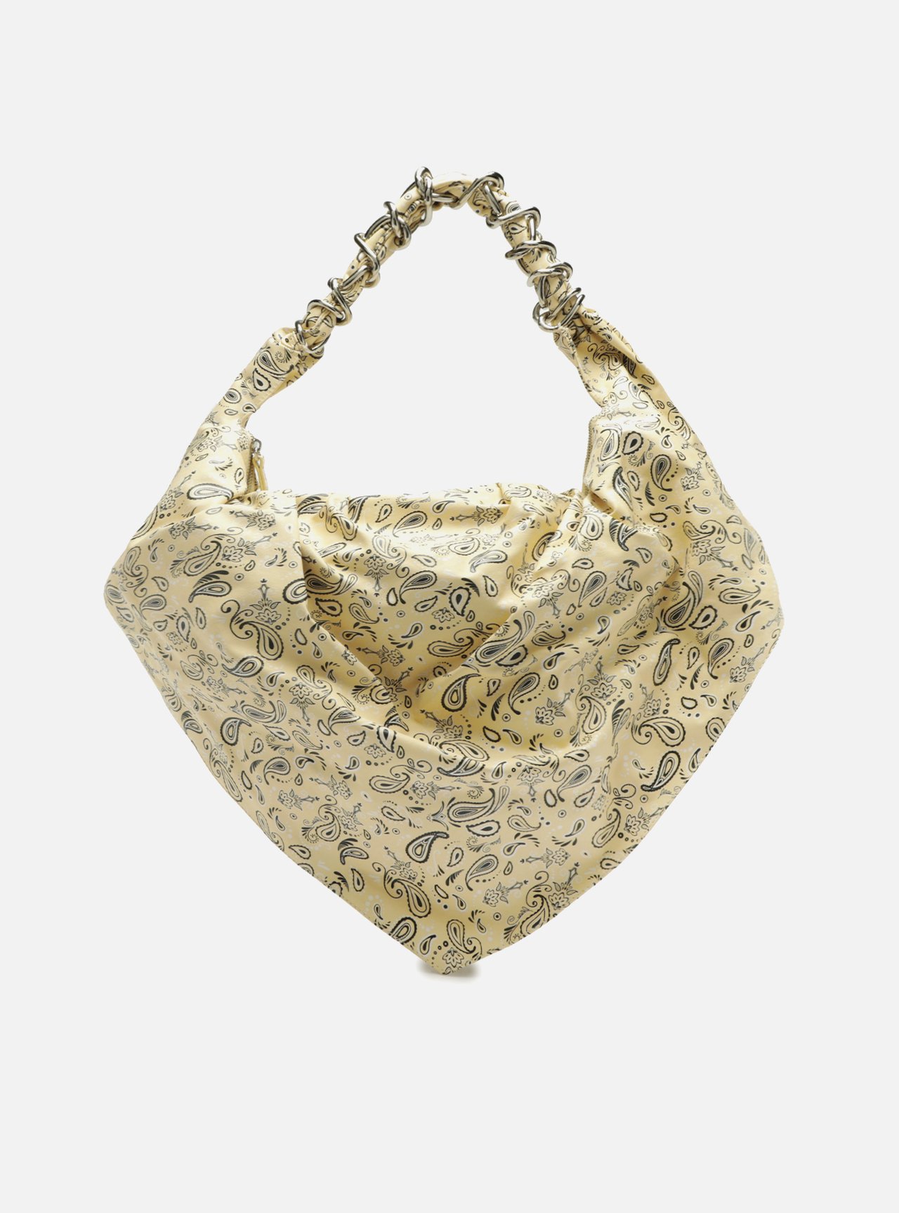 Bolsa Hobo Amarela Paisley Grande Livia
