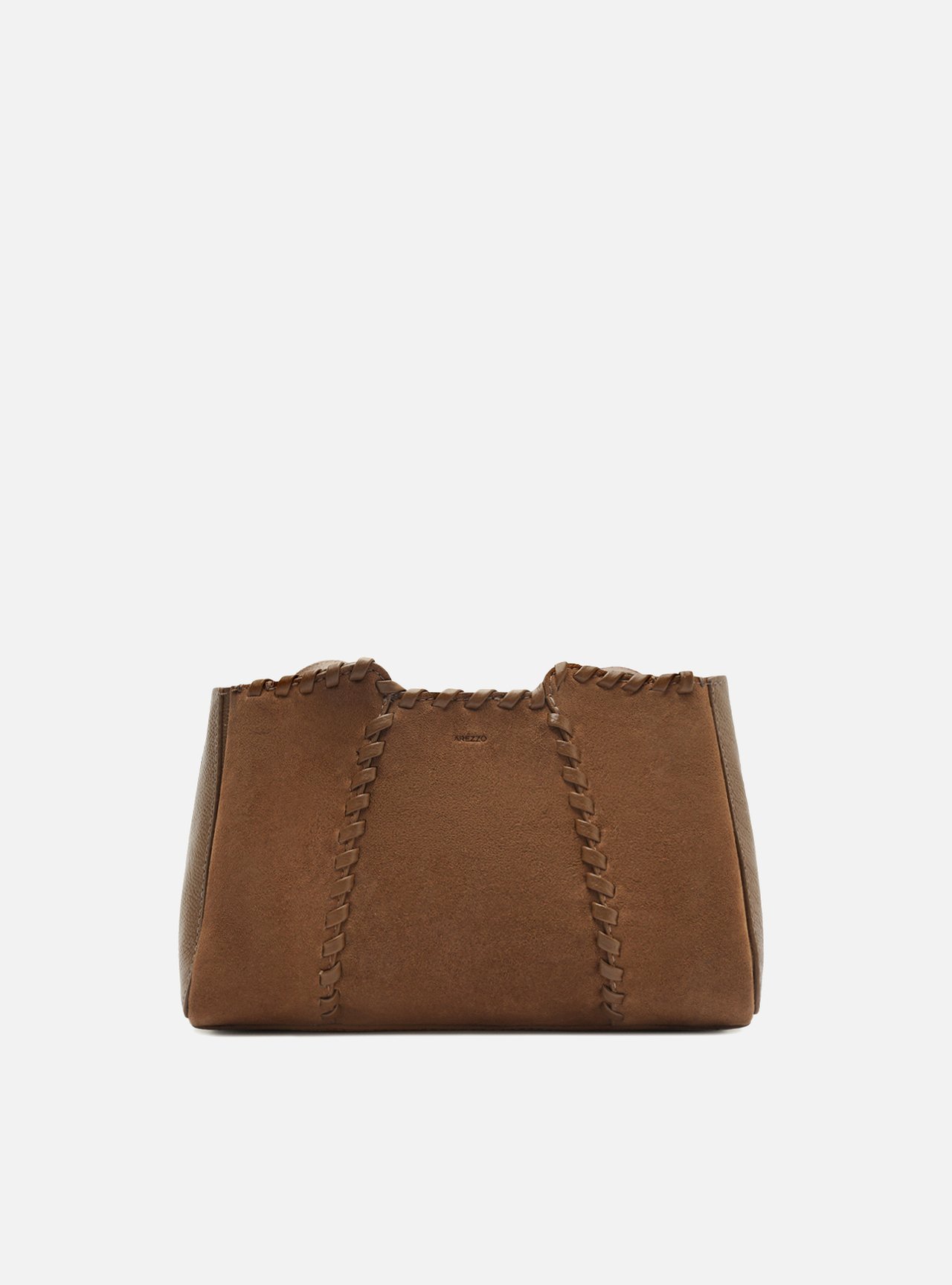 Bolsa Tiracolo Marrom Couro Média Acamurçada