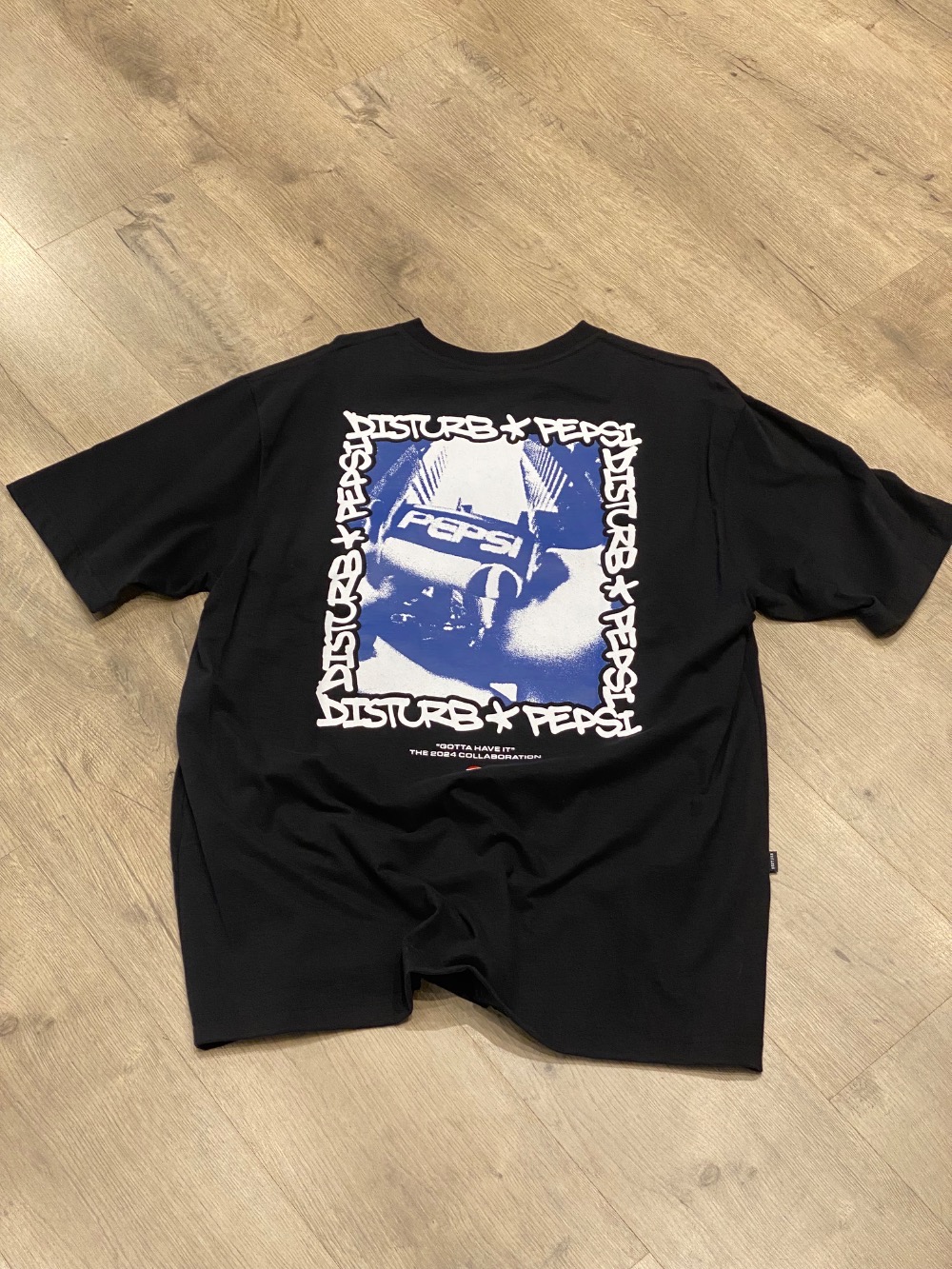 Pepsi x Disturb Camiseta Drinking City Black — P / M / G / XXG, Novo