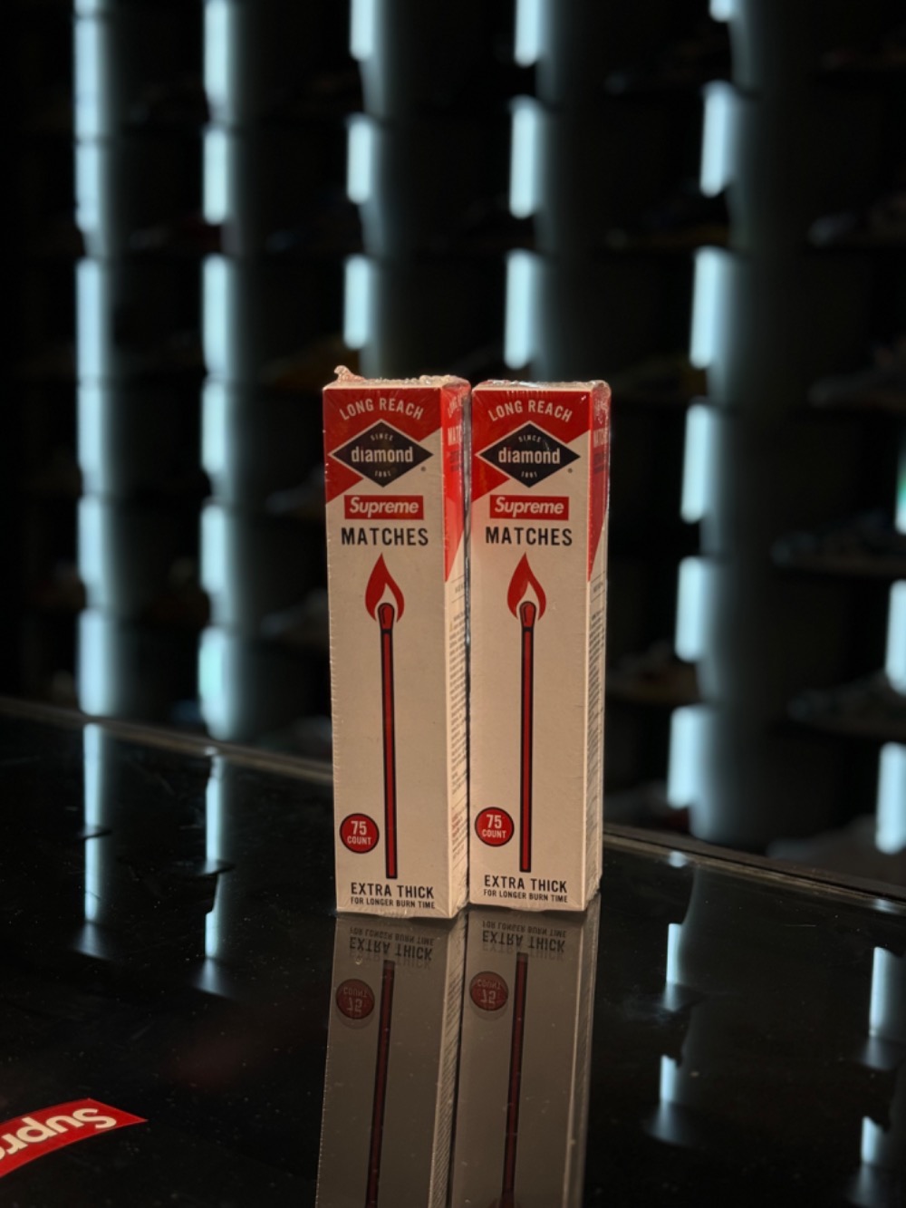 Diamond x Supreme Fósforos Red (Pack of 75) SS24 — Único, Novo