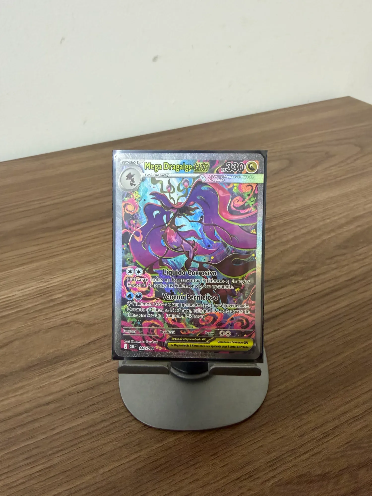 Mega Dragalge ex (118/086) Caos Ascendente Pokémon TCG — Near Mint, Novo