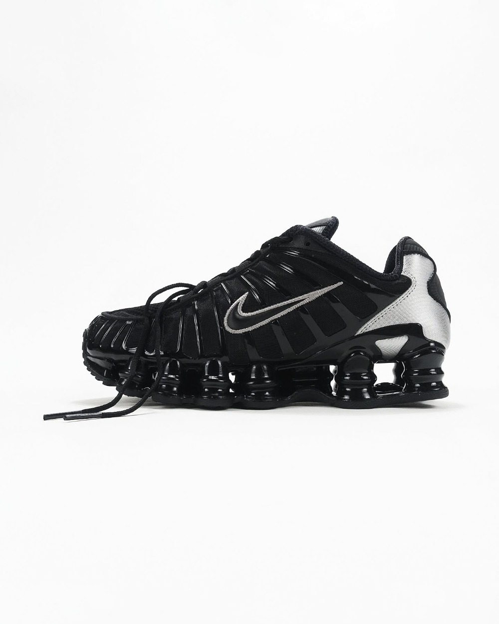 Nike Shox TL Black Metallic Silver Feminino — 40 / 40.5 / 41 / 42 / 42.5, Novo