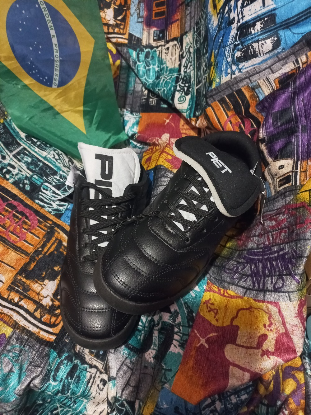 Piet x Pool Chuteira Futsal Preta — 39, Novo