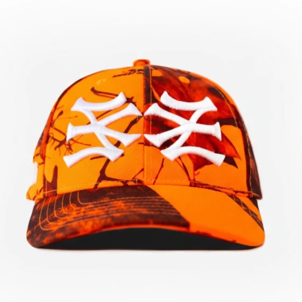 Boné oMA Studios NY NY Orange White Camo — Único, Novo