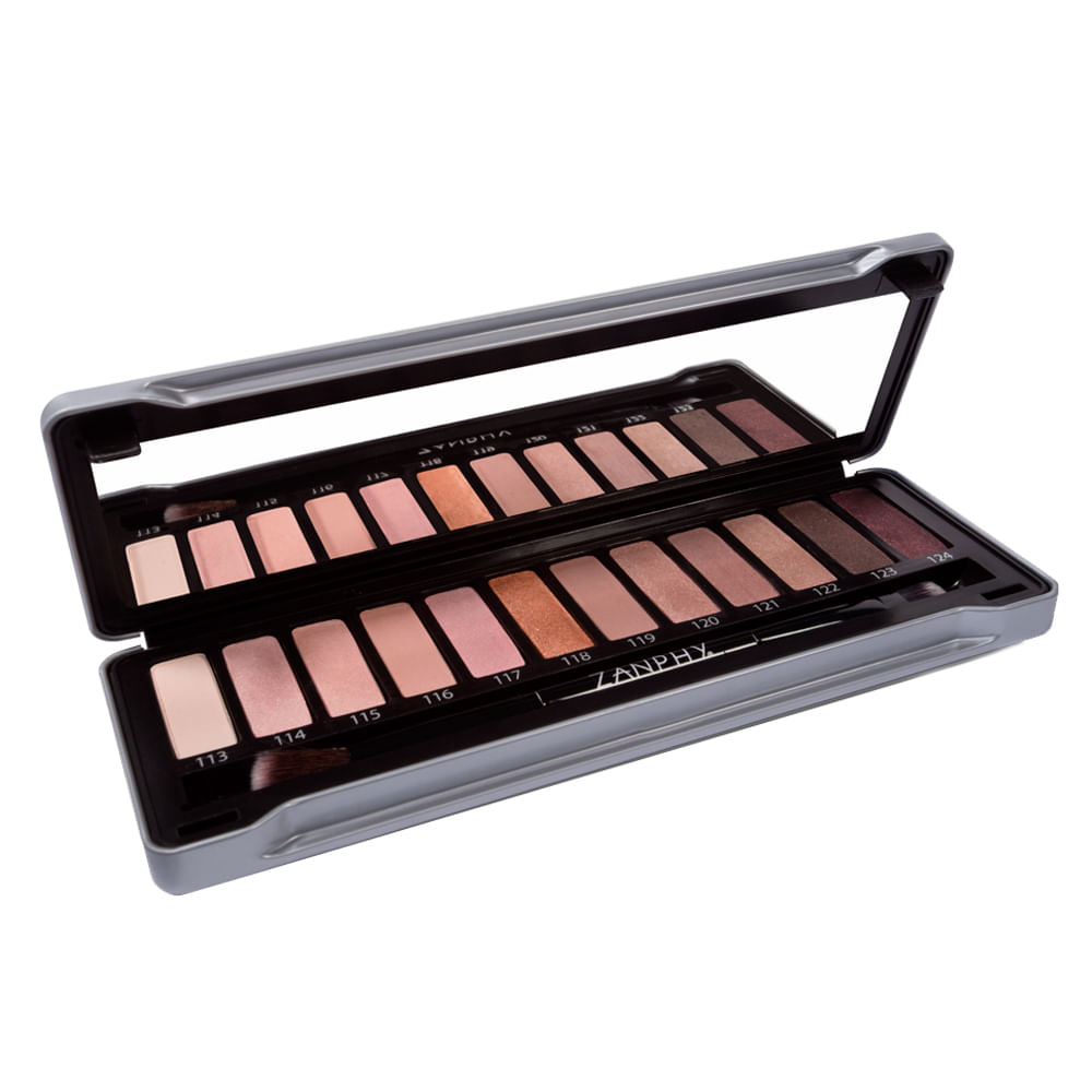Paleta de Sombras Zanphy Metallica Pack — Prata