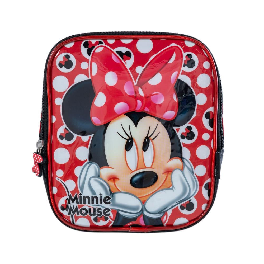 Lancheira Escolar Feminina Disney Minnie Vermelha U / Vermelho