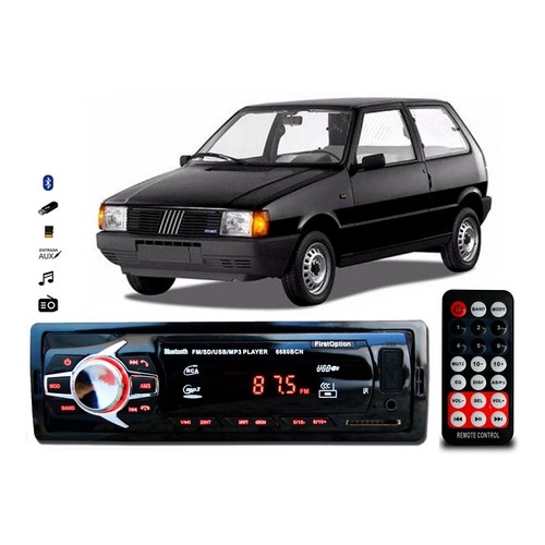 Aparelho De Som Mp3 Fiat Uno Bluetooth Pendrive Rádio