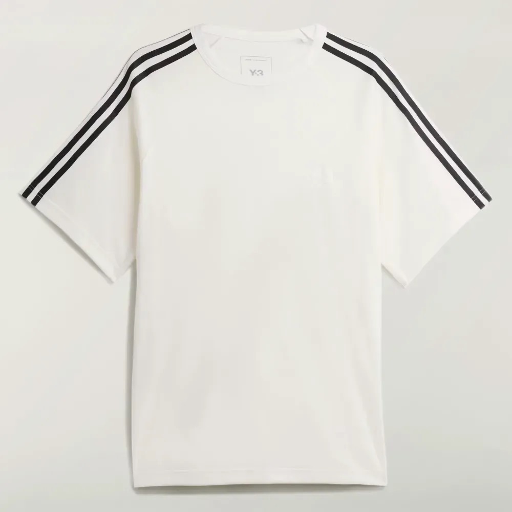 Y-3 x adidas Camiseta 3-Stripes Core White — XG, Novo