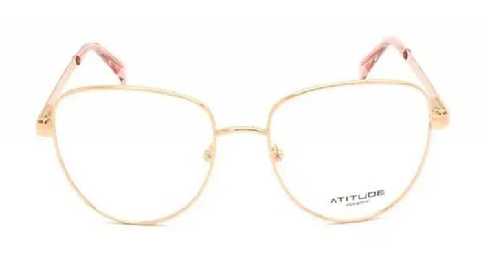 Armação de Óculos de Grau Atitude, modelo ATTACH CAT, cor 05A
