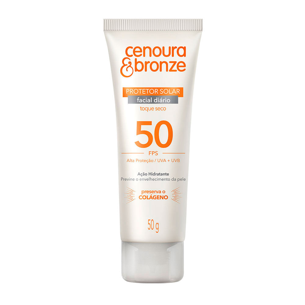 Protetor Solar Facial FPS50 Cenoura & Bronze — 50g