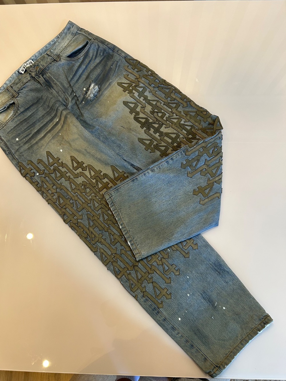 Calça Vale Lives Forever Luckie 14 Jeans Light Wash — 44, Novo