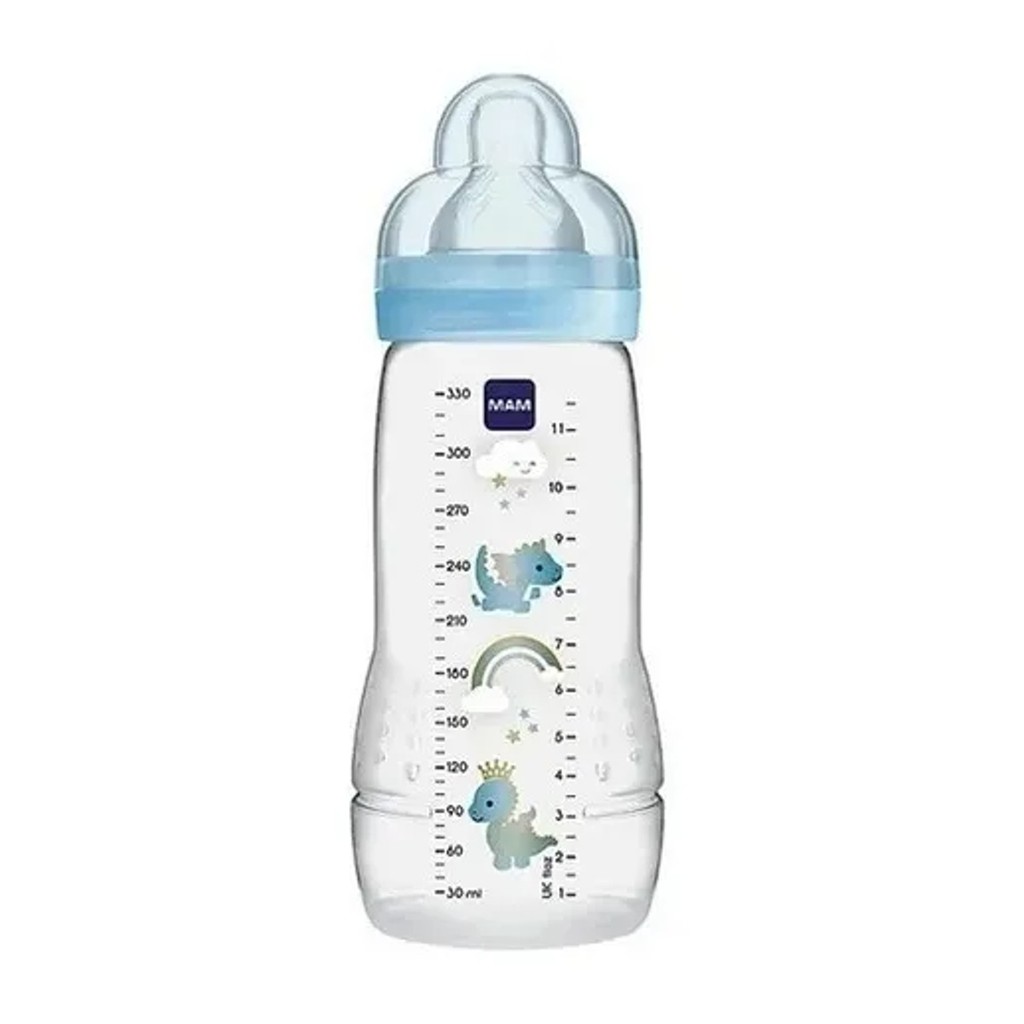 Foto 2 de Kit 2 Mamadeiras Easy Active 270/330ml 2m+ Azul - MAM