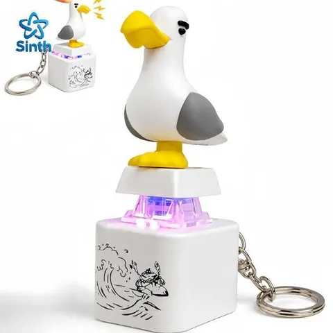 Chaveiro Portátil Mina Botão Com Som LED