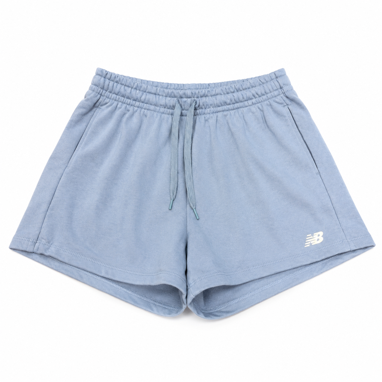 Shorts New Balance NB Essentials Light Blue Feminino — P / M / G, Novo