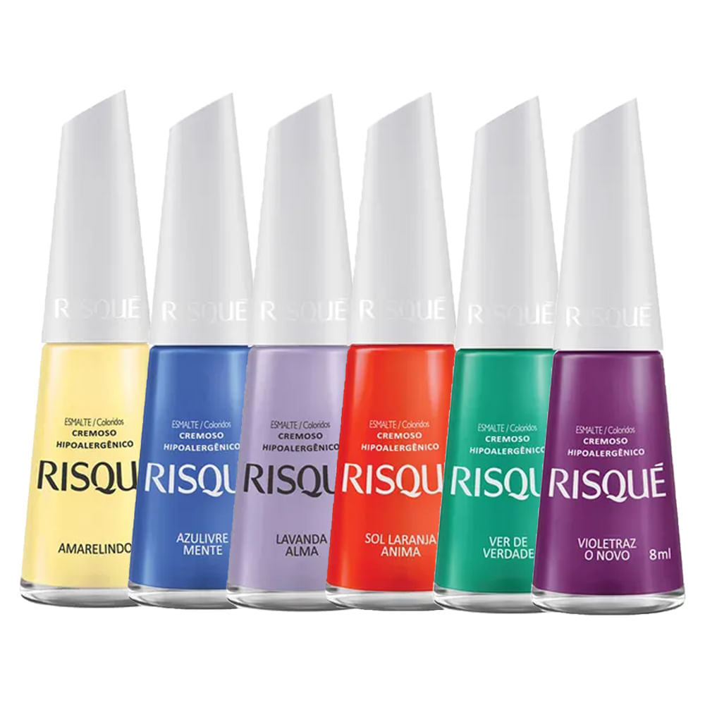 Risqué Coleção Rainbow Kit - Esmaltes — Kit