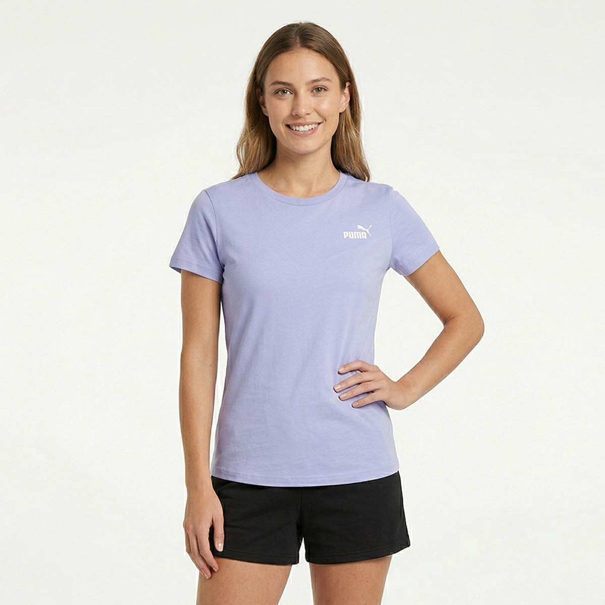Camiseta Puma Ess Small No 1 Logo Feminina Azul