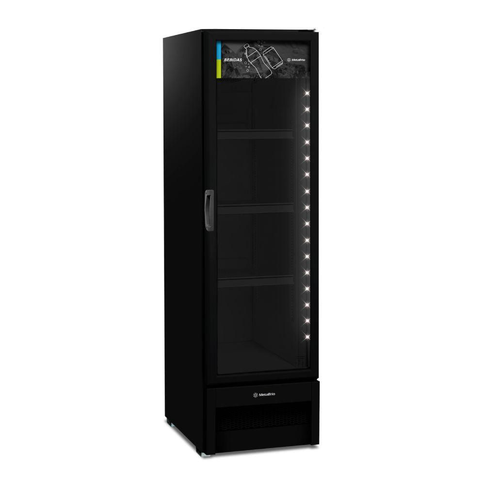 Expositor Vertical Metalfrio 343L 127V Slim Preto 1 Porta VB28R 110