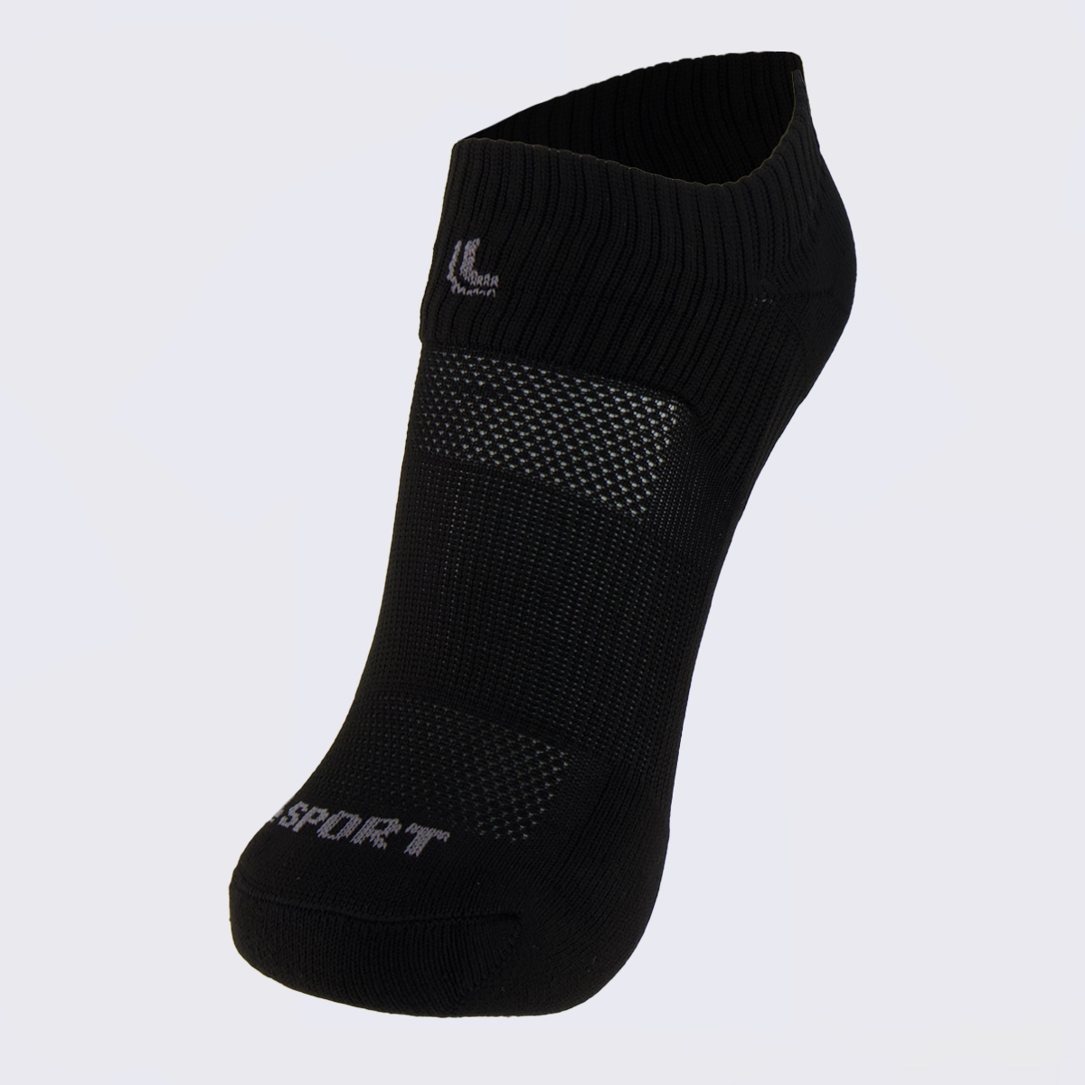 Meia Lupo Cano Baixo Dry Fit Running Feminina Preta