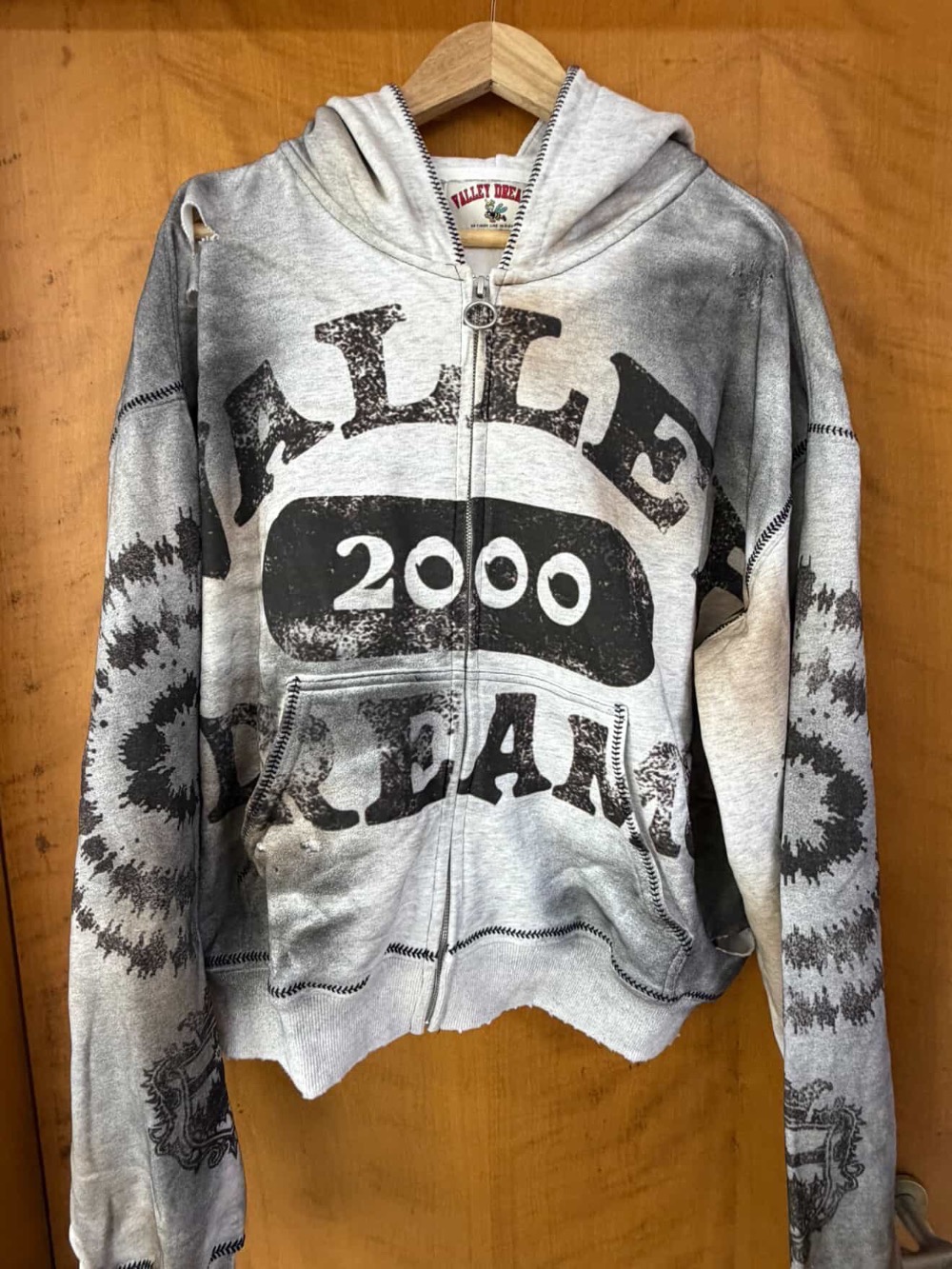 Moletom Vale Lives Forever Spiral Zip Up Ash Grey — G, Novo
