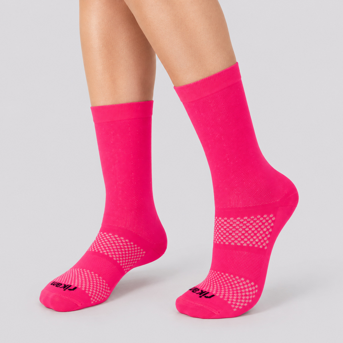 Meia Rikam Performance Cano Médio Colors Feminina Rosa