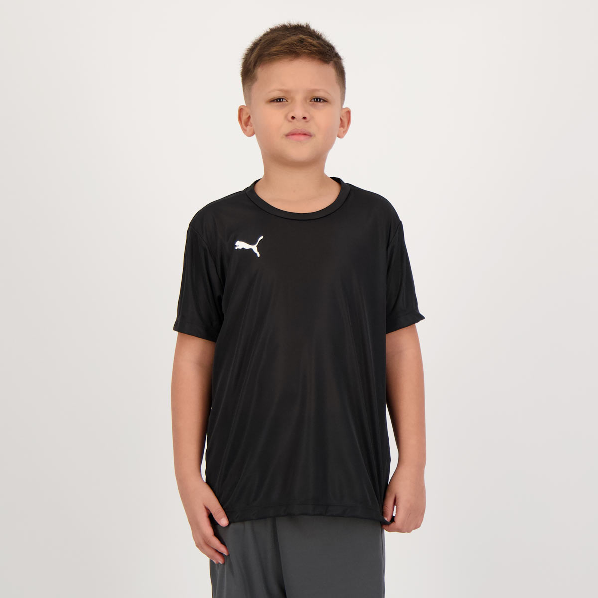 Camisa Puma Liga Active Juvenil Preta