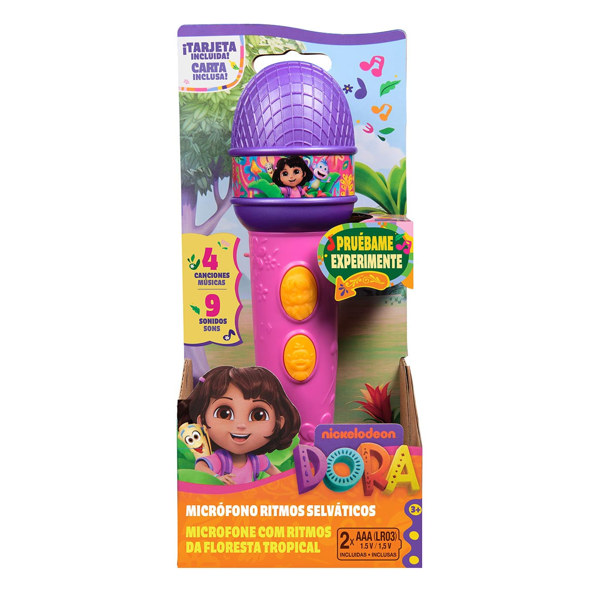 Dora Aventureira - Microfone 19cm Com Sons