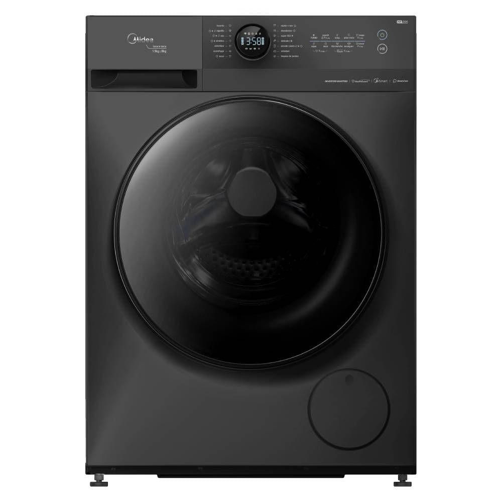 Lavadora de Roupas Lava e Seca Midea 13kg Titanium MF200D130WBGK0 220