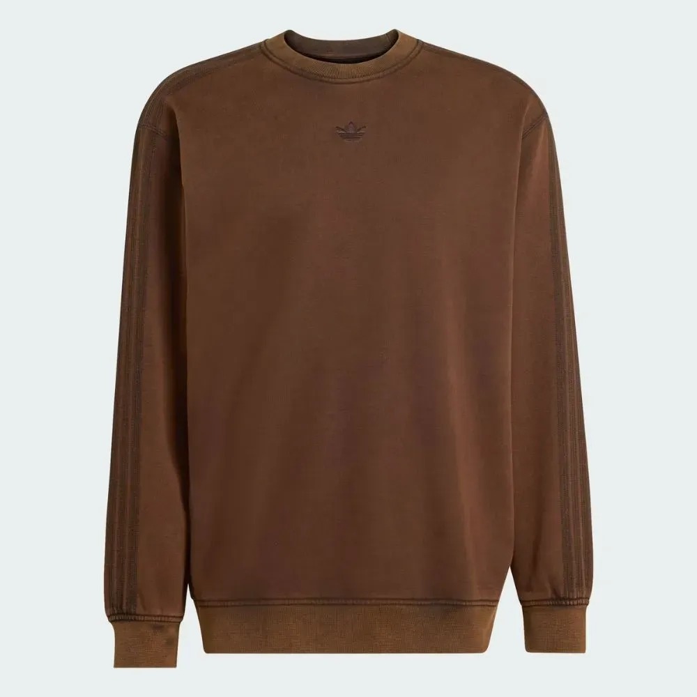 Moletom adidas Premium Essentials Retro Washed Crew Aurora Coffee — XG, Novo