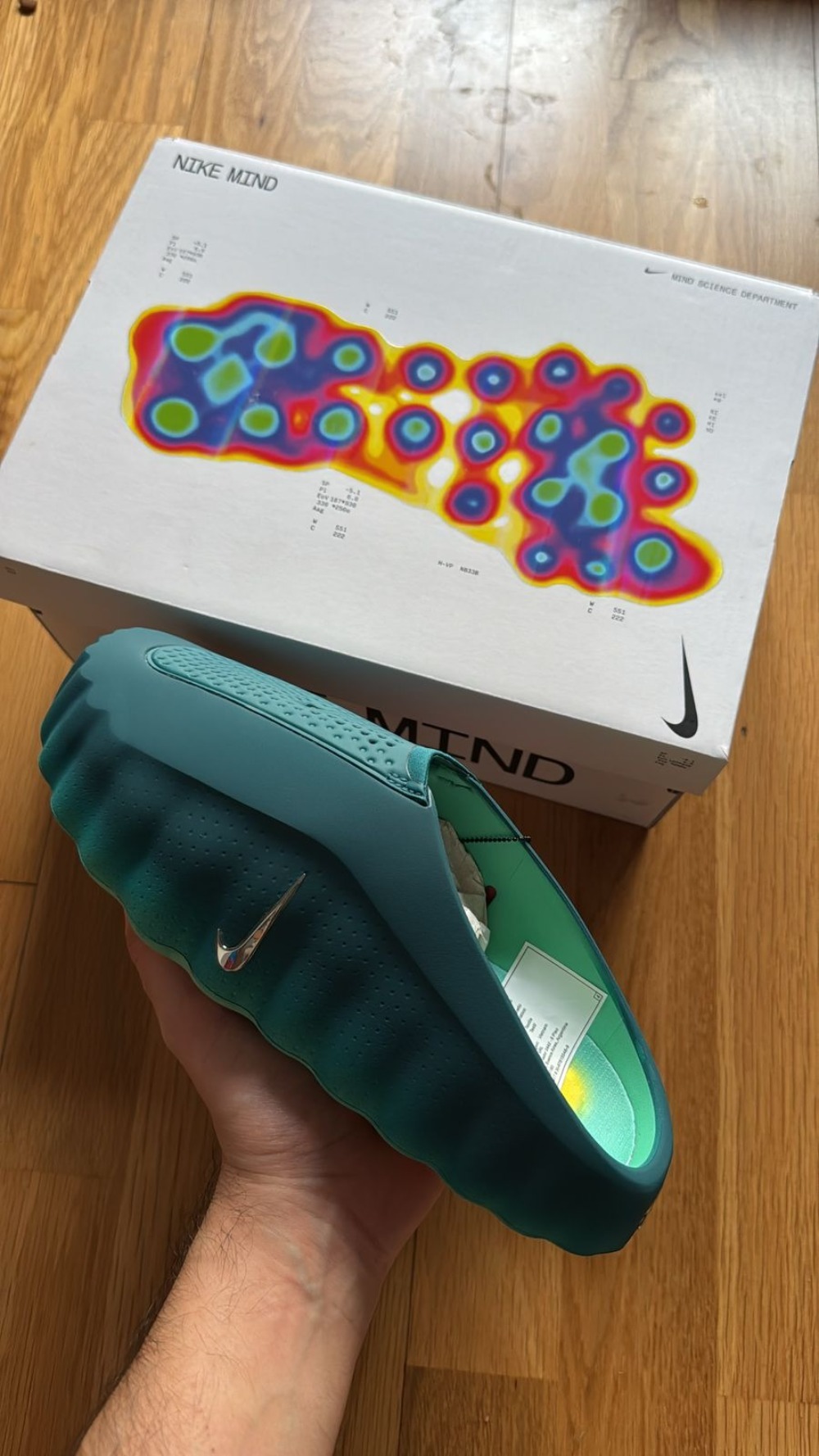 Nike Mind 001 Geode Teal Light Menta (Kit Seleção 2026) — 40.5, Novo