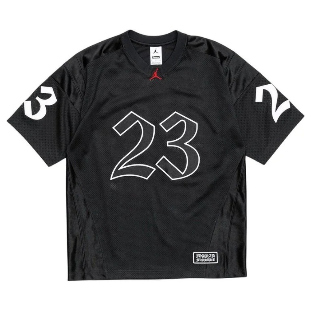 Air Jordan x Supreme Camiseta Jersey Black SS26-W15 — P, Novo