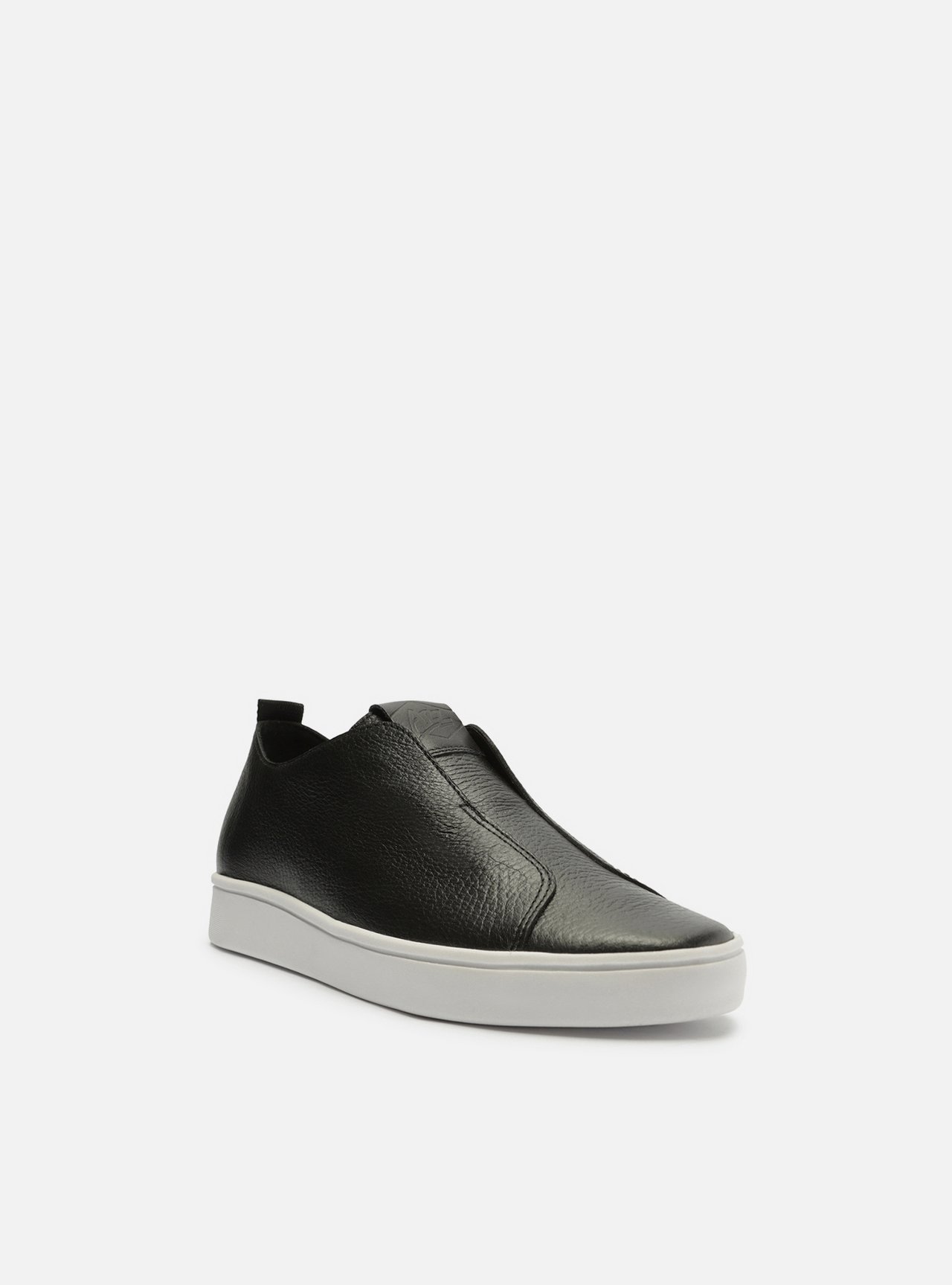 Foto 2 de Tênis Slip On Preto Couro Tag