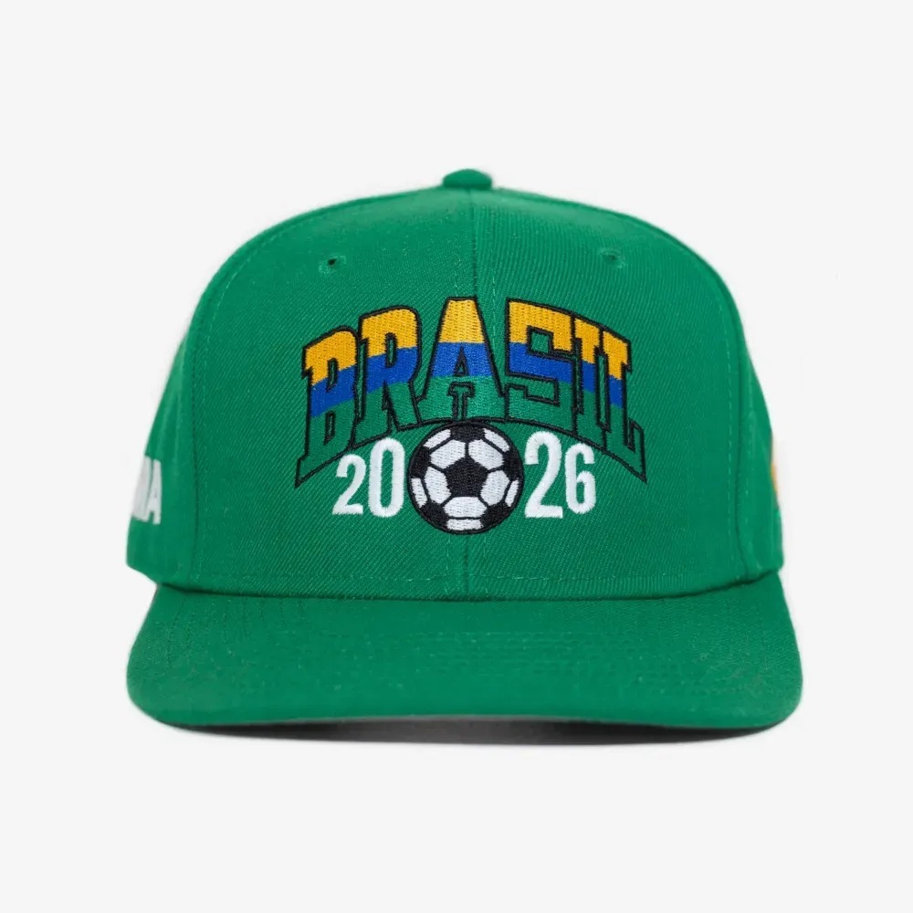 Boné oMA Studios Brasil Retro WC 2026 Green — Único, Novo