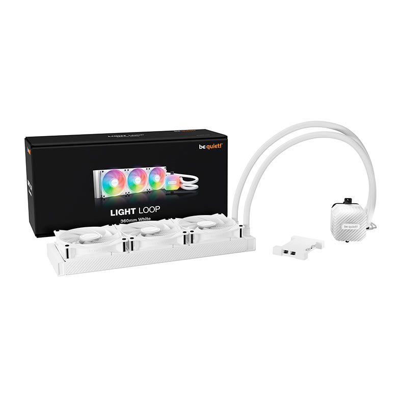 Foto 5 de Water Cooler Be Quiet! Light Loop, ARGB, 360mm, Branco, BW023
