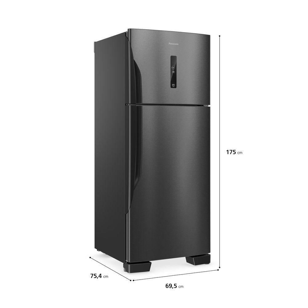 Geladeira Panasonic Duplex Frost Free Inverter 446L NR-BT58PV3B Inox 220V