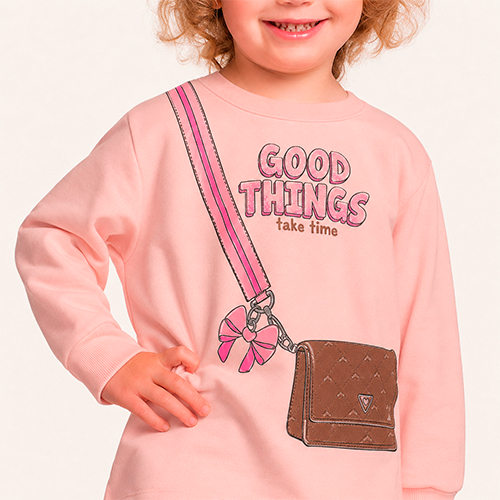 Foto 2 de Conjunto infantil blusão em moletom e legging em molecotton good things Fakini
