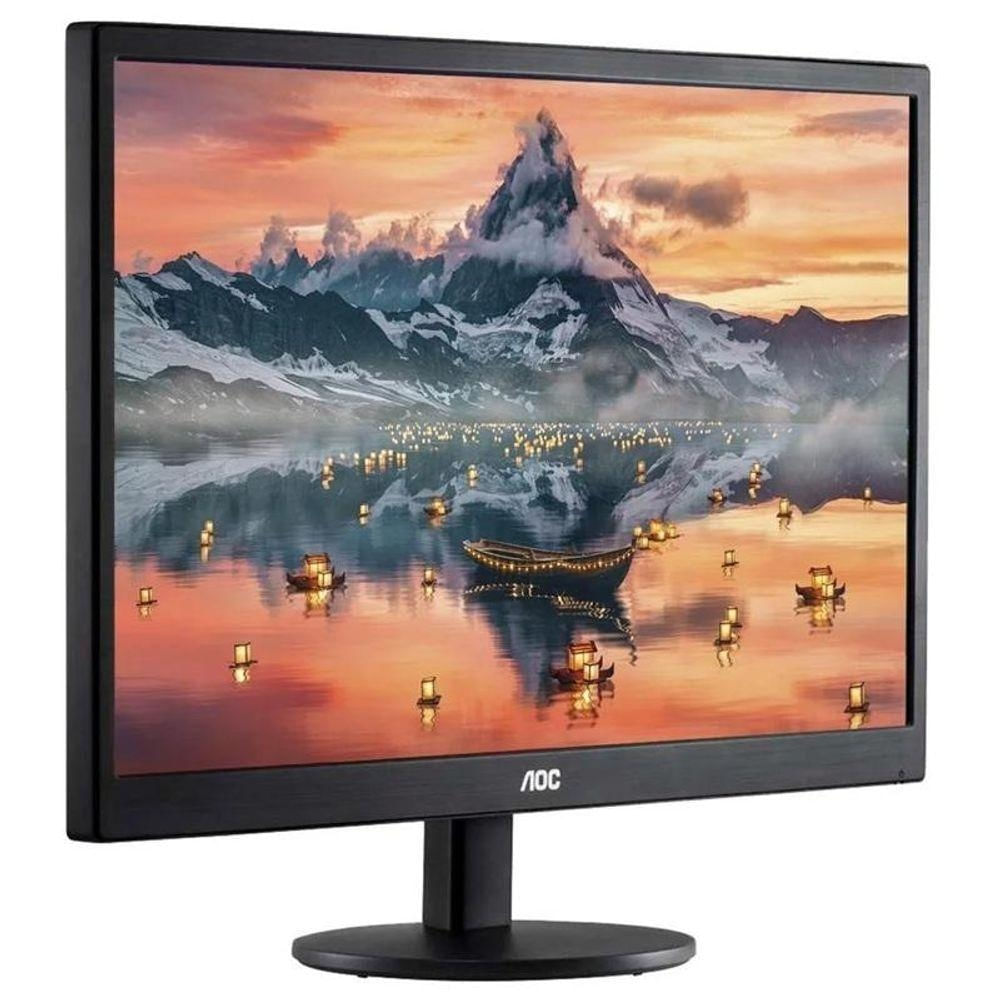 Foto 2 de Monitor LED Widescreen E970SWHNL 18,5" HD 60Hz 5ms HDMI Base Ajustavel AOC
