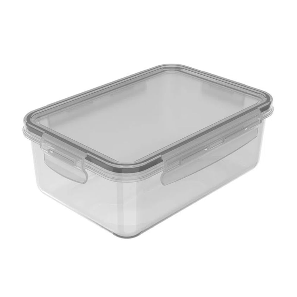 Pote Click Retangular Natural 1280Ml - Ou