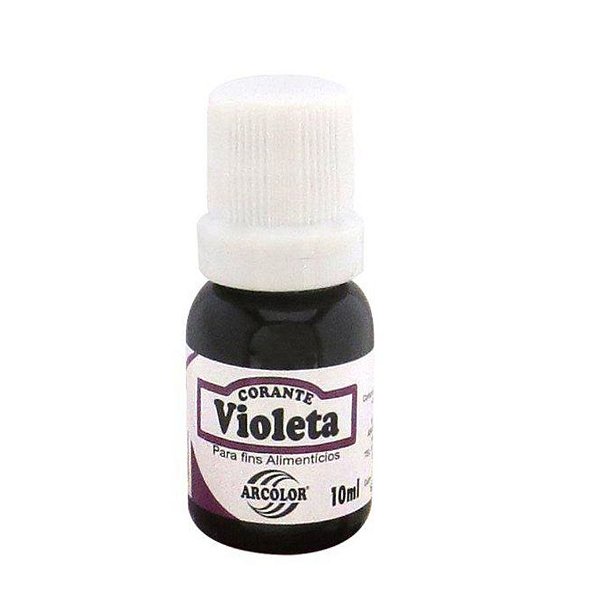 Corante Liquido Violeta -10ml - Arcolor - Rizzo Distribuidora
