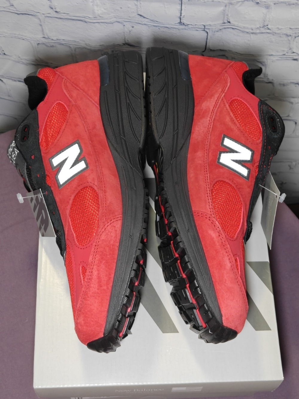 New Balance 993 Team Red True Red Black Cement — 38 / 39 / 39.5 / 40 / 40.5 / 41 / 42 / 42.5 / 43 / 43.5 / 44, Novo