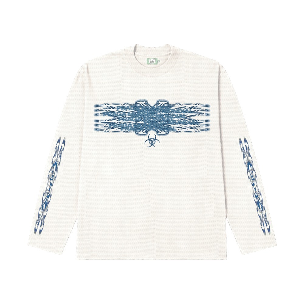 Camiseta CIPHER Waffle Long-Sleeve Beige — P / M / XG, Novo