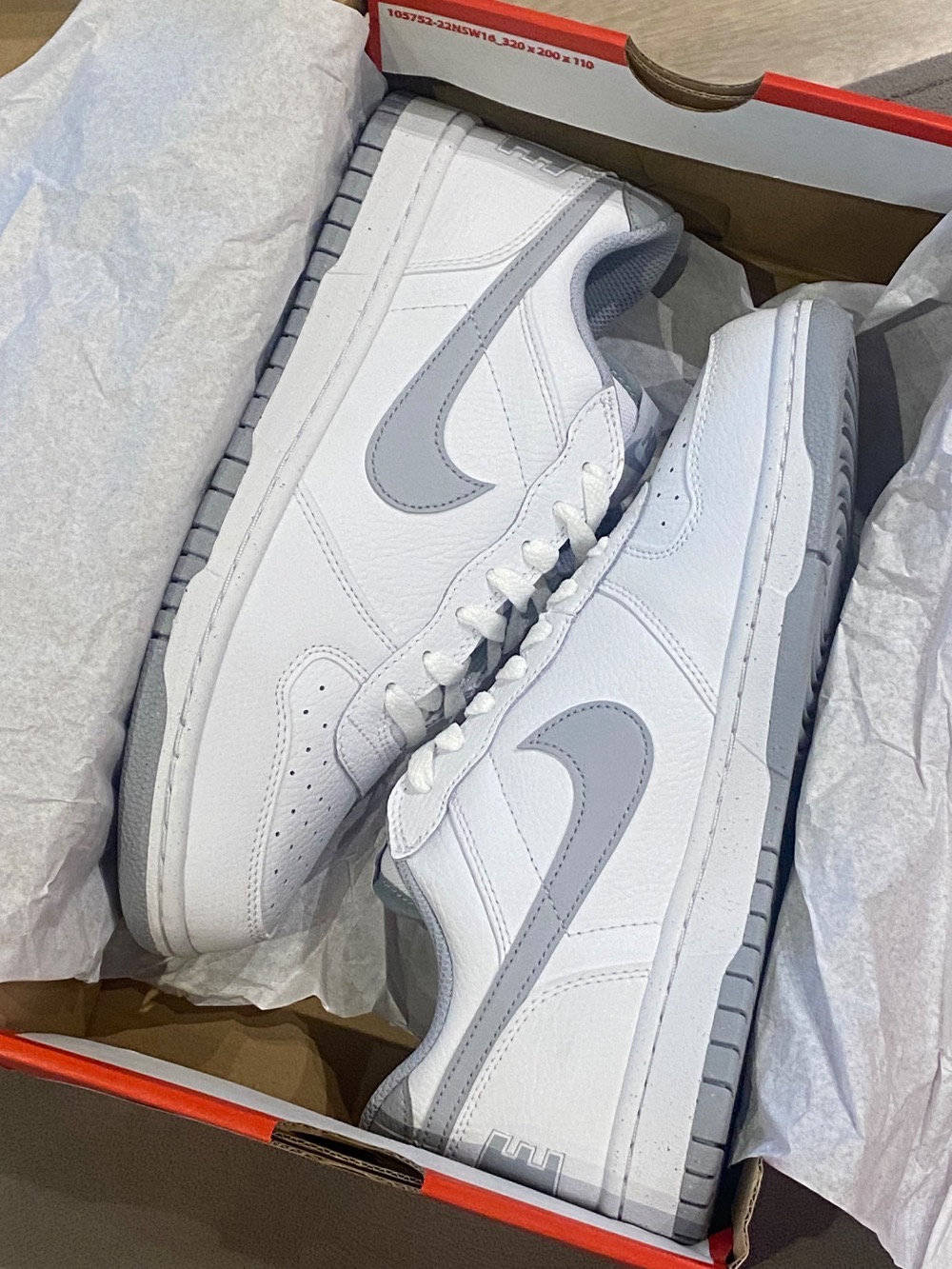 Nike Big Low White Wolf Grey — 39 / 40 / 41 / 42, Novo