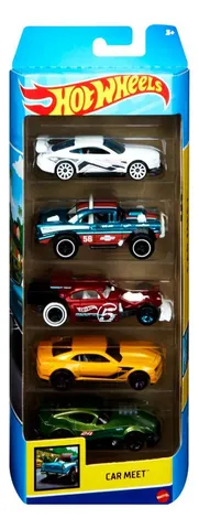 Kit 5 Carrinhos Sortidos Hot Wheels Mattel