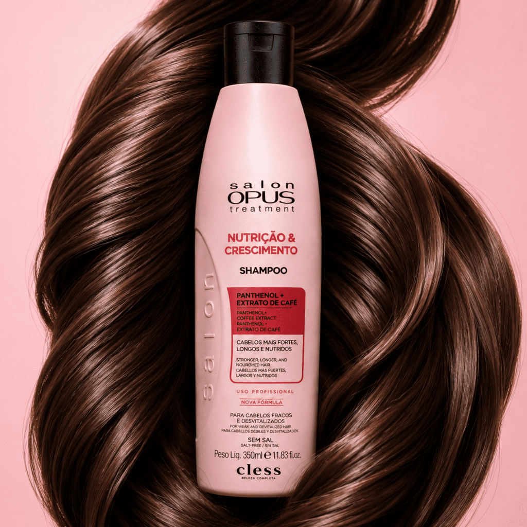 Foto 2 de Salon Opus Shampoo Nutrição & Crescimento 350ml