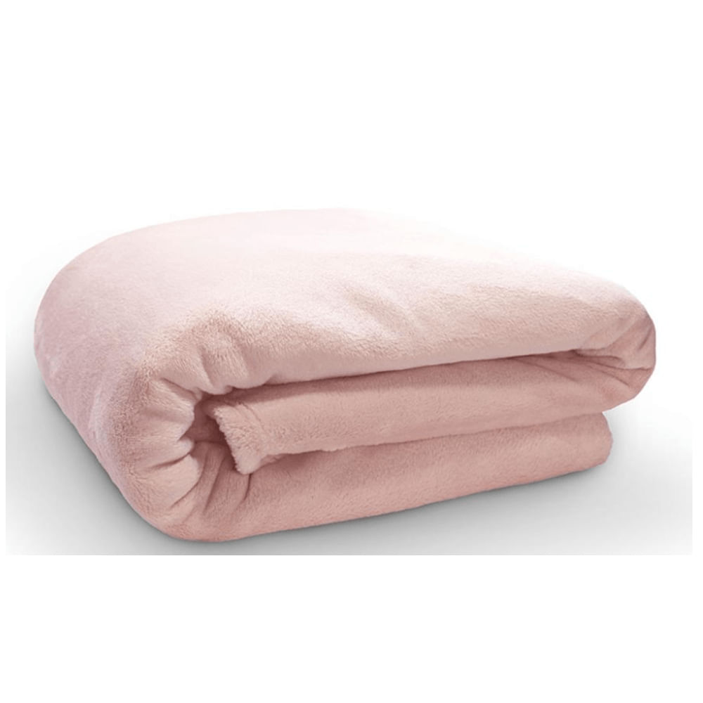 Cobertor Neo Velour King Rose 240X260cm - Camesa King