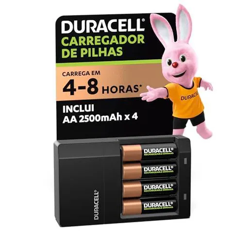 (Cc Amazon) Carregador Pilhas AA/AAA Bivolt Duracell