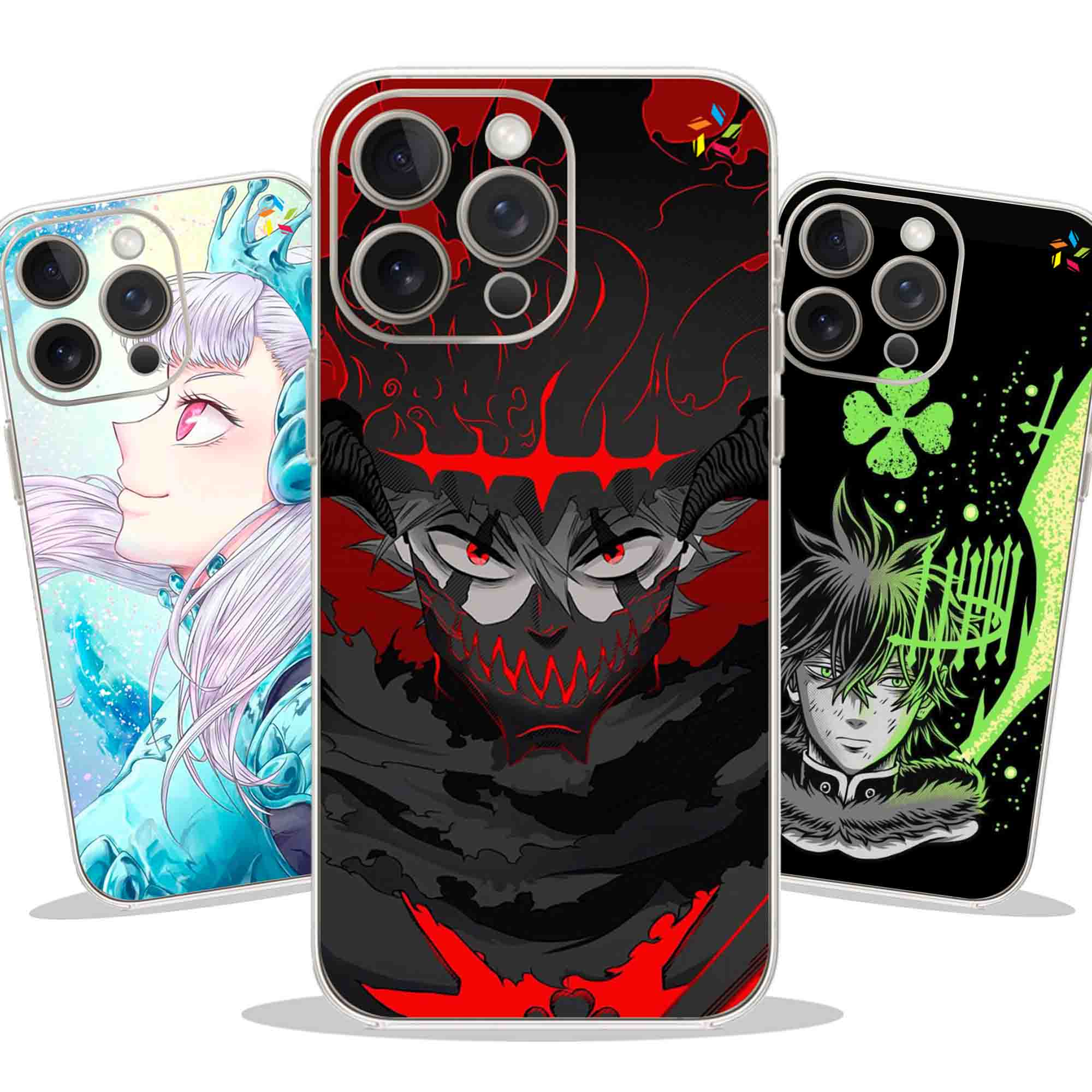Capa / Capinha para iPhone - Coleção Black Clover - Anime