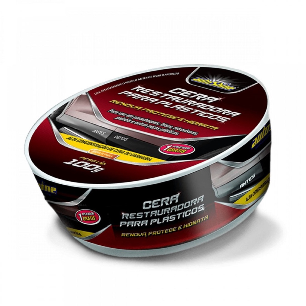 Cera revitalizadora de plásticos autoshine 100g