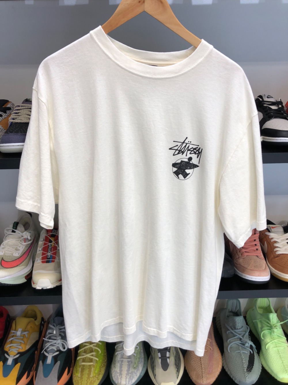 Camiseta Stüssy Long Haul Off White — G, Novo