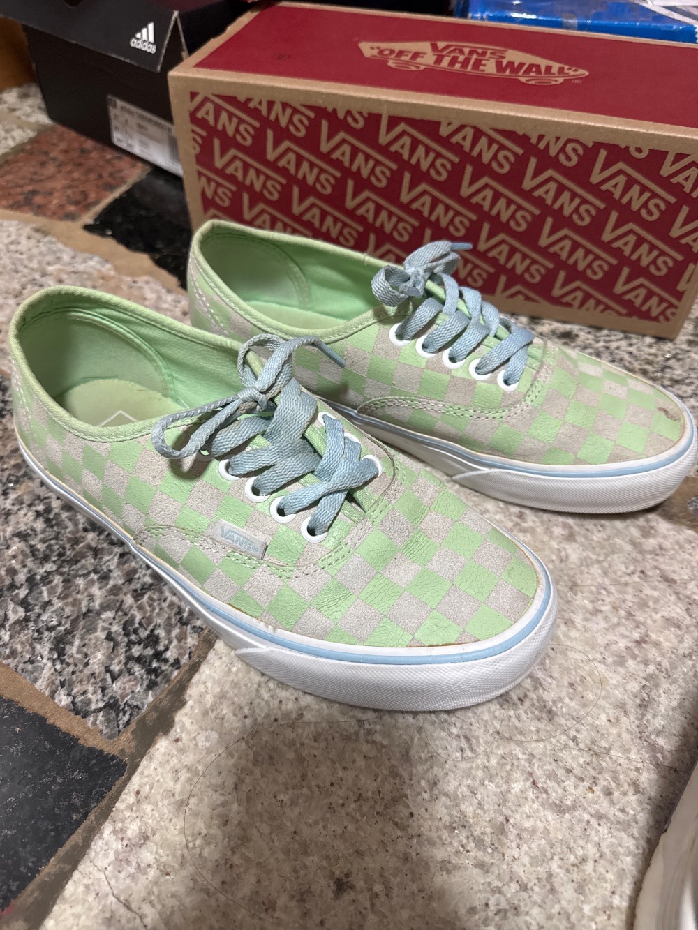 Vans Authentic Checkerboard Pistachio Green — 38, Usado