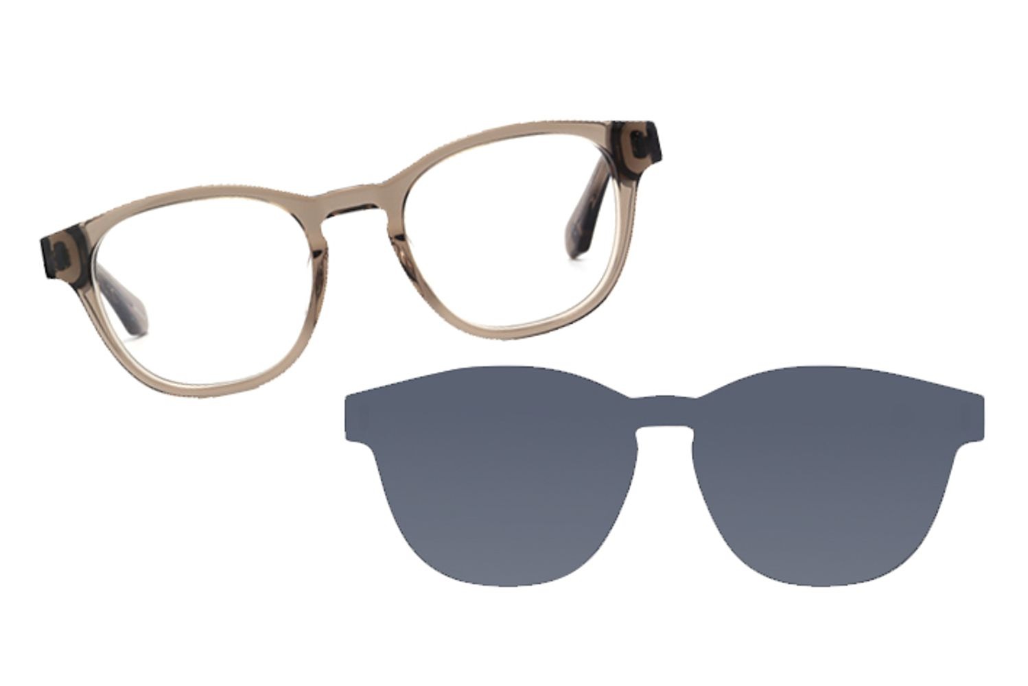 Armação Para Óculos de Grau Masculino Acetato Italiano Multi Polarizado Brilho LV.MU.1242.0130 M